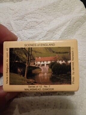 Vintage Scenes of England No.7 Malmsmead Exmoor Matchbox